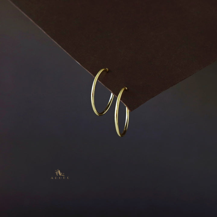 Plain Ball Golden Circle Hoop
