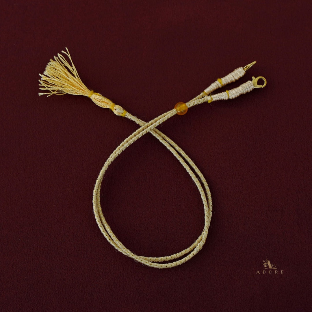 Adhika Oval Flower Short Neckpiece with Earring
