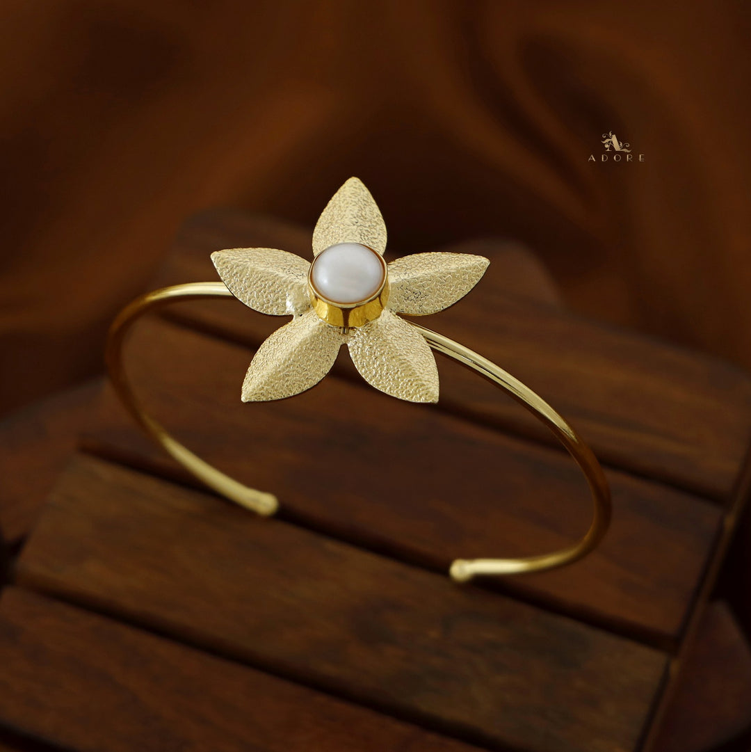 Floral Blossom Pearl Bangle