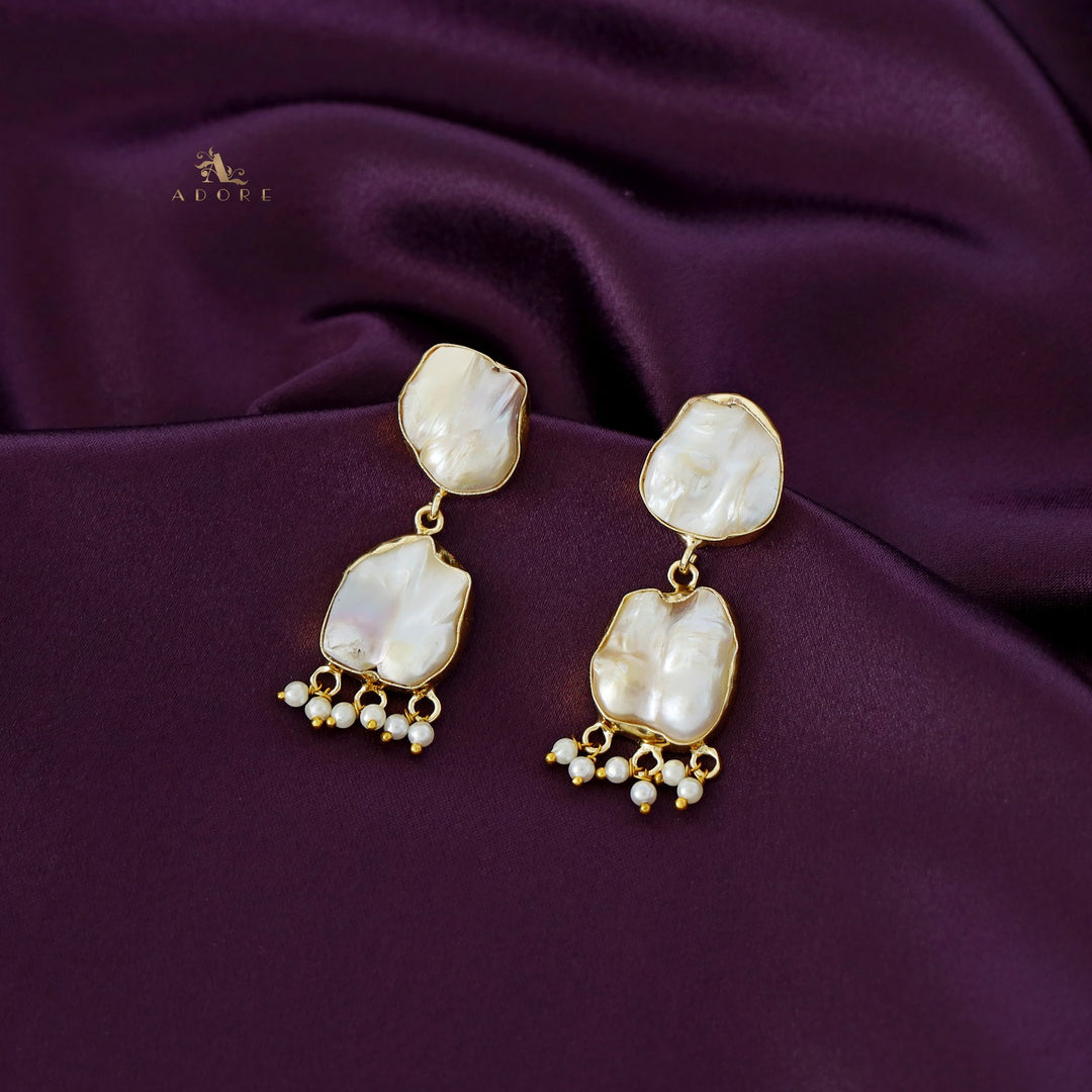 Twin Baroque Pearl Earring