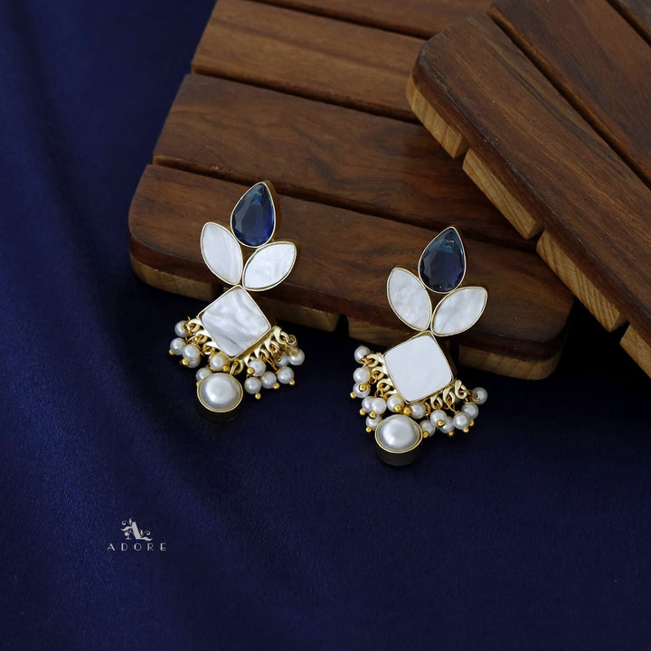 MOP Pearl Rabbit Glossy Drop Earring