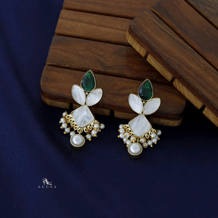 MOP Pearl Rabbit Glossy Drop Earring