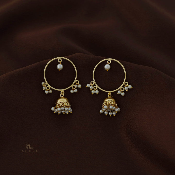 Single Circle Jhumka Pearl Earring