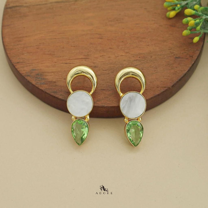 Half Moon MOP Glossy Earring