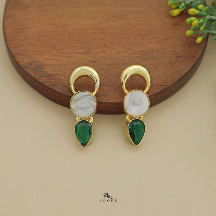 Half Moon MOP Glossy Earring