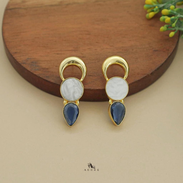 Half Moon MOP Glossy Earring