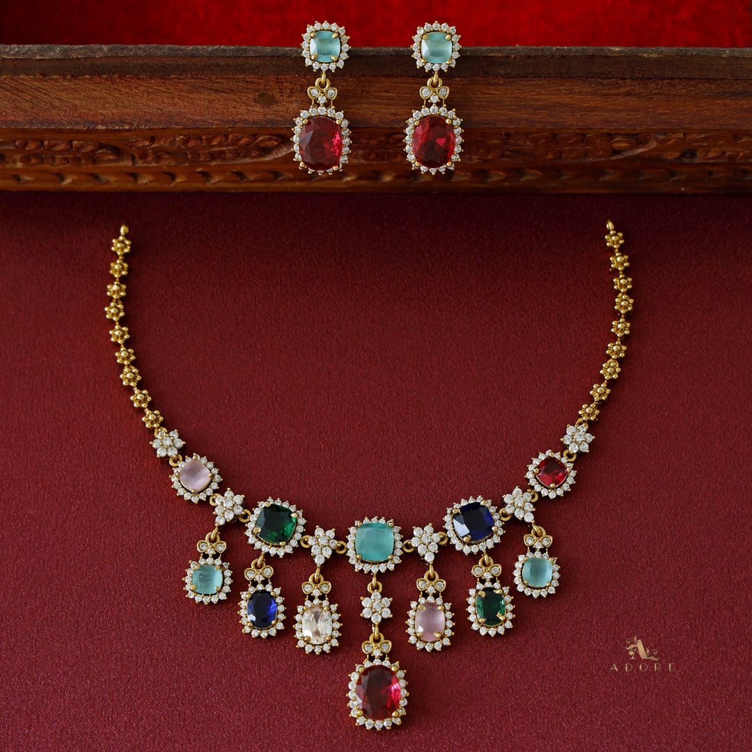 Premium Vihamaya Neckpiece with Earring