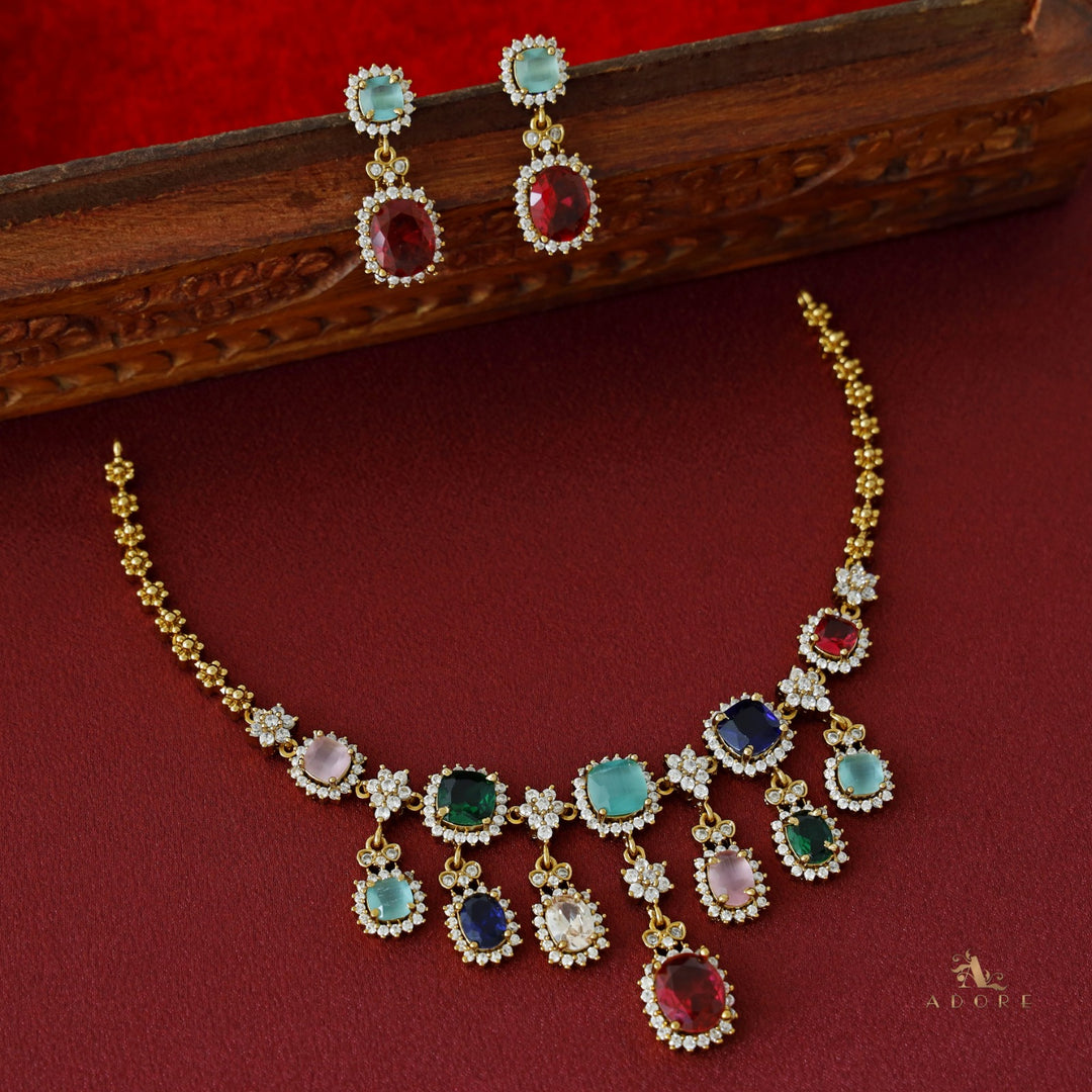 Premium Vihamaya Neckpiece with Earring