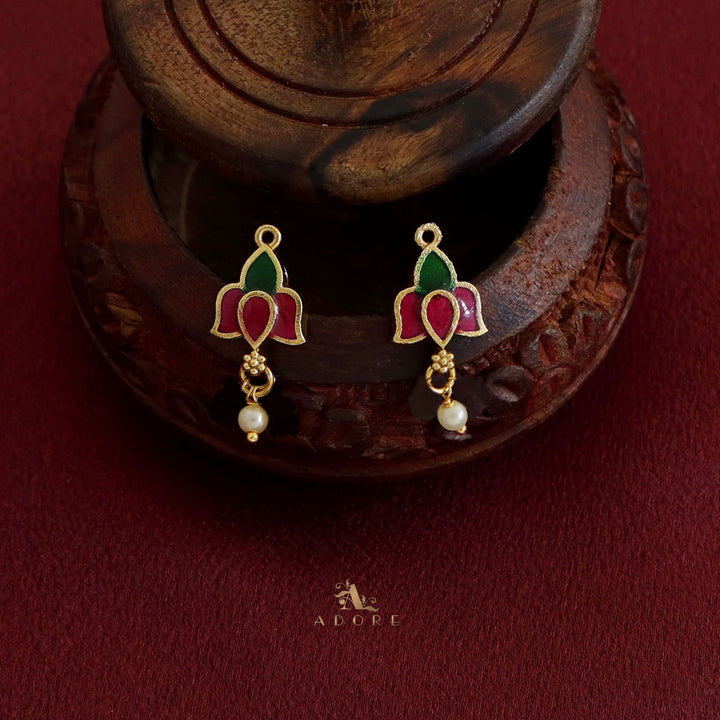 Hema Lotus Neckpiece With Earring