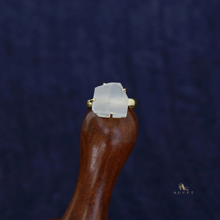 Zivara Raw Stone Claw Ring