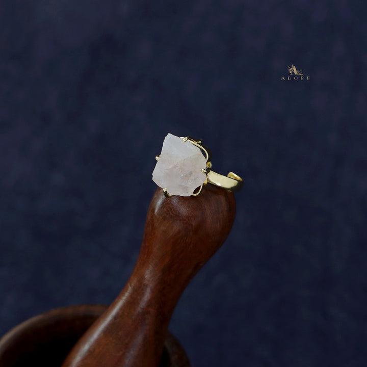 Zivara Raw Stone Claw Ring