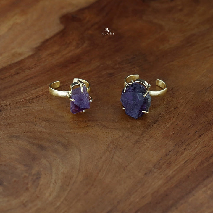 Zivara Raw Stone Claw Ring
