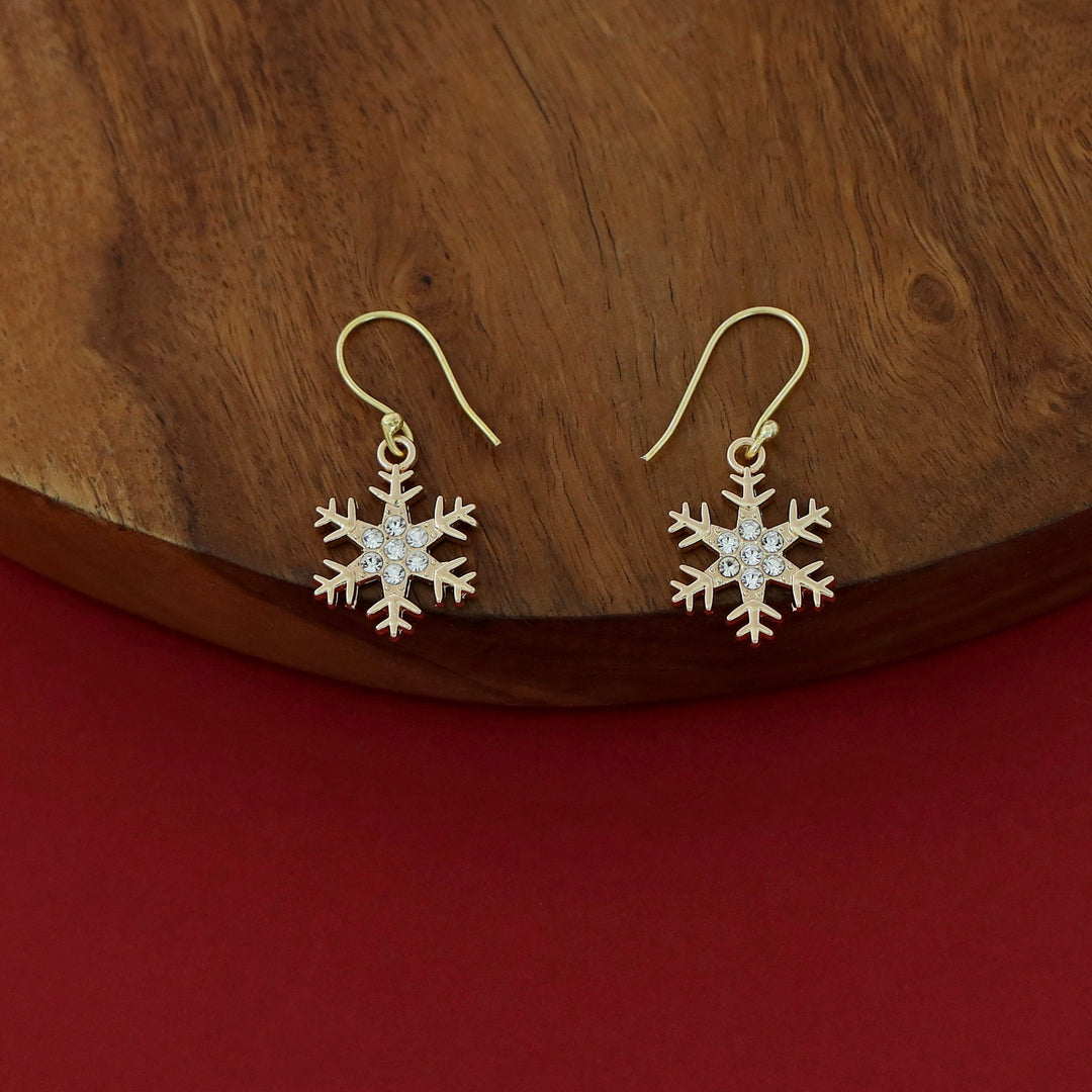 X'mas Charm Snowflake Neckpiece With Drop