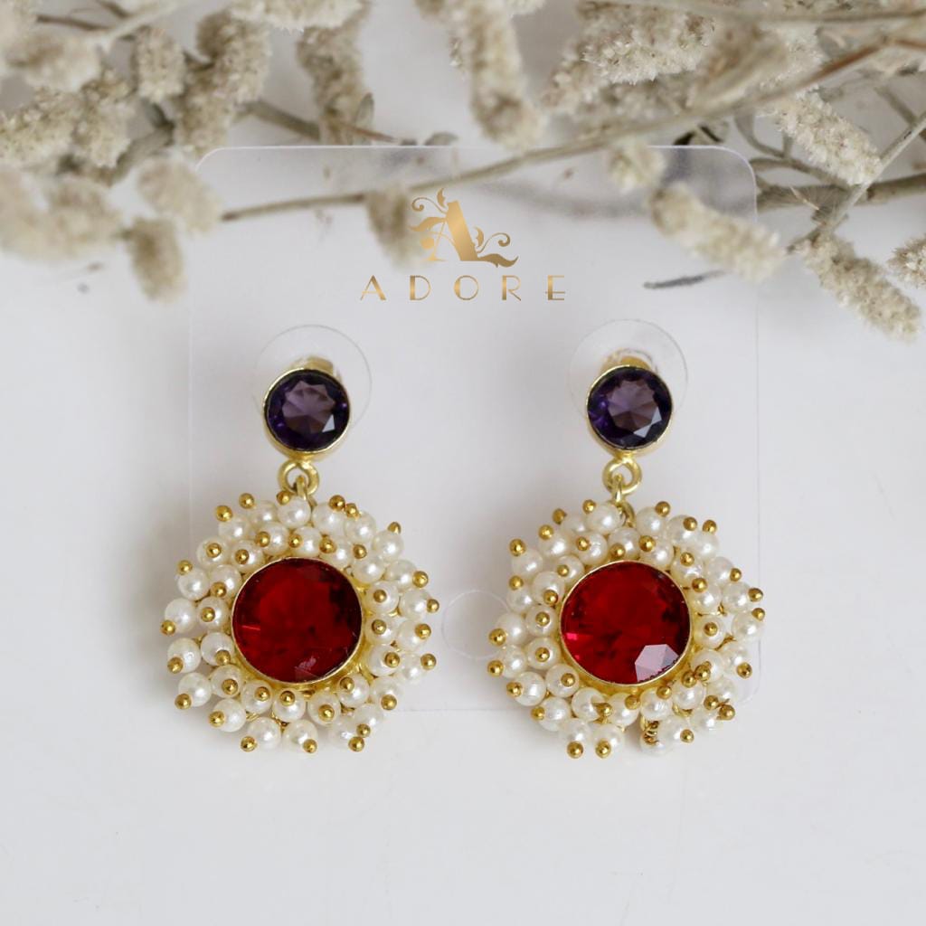 Glossy Eva Earrings (Colour Options)