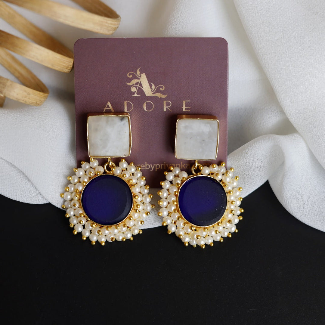 Raw Stone Royal Earrings