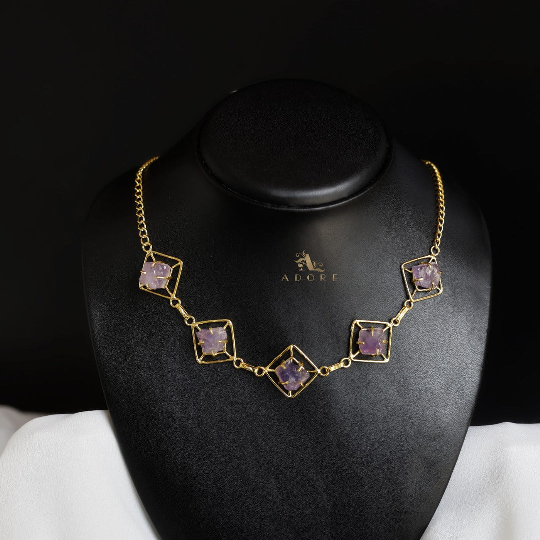 Rachael Raw stone Short Neckpiece/Choker