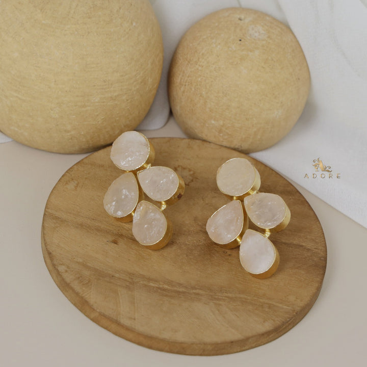 Tricia Raw Stone Earring
