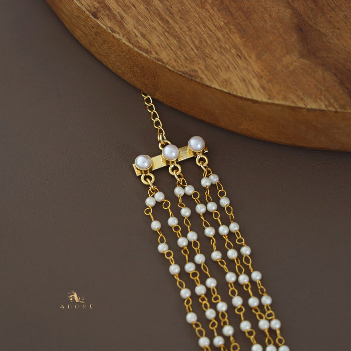 Carly Pearl 6 Layer Neckpiece