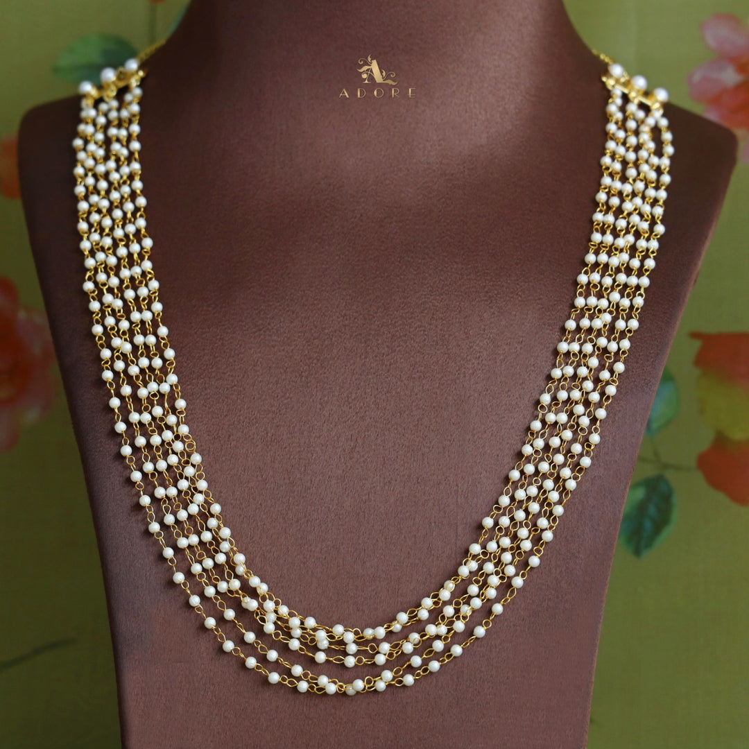 Carly Pearl 6 Layer Neckpiece