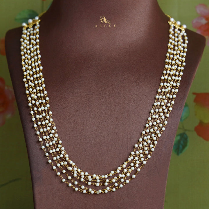 Carly Pearl 6 Layer Neckpiece