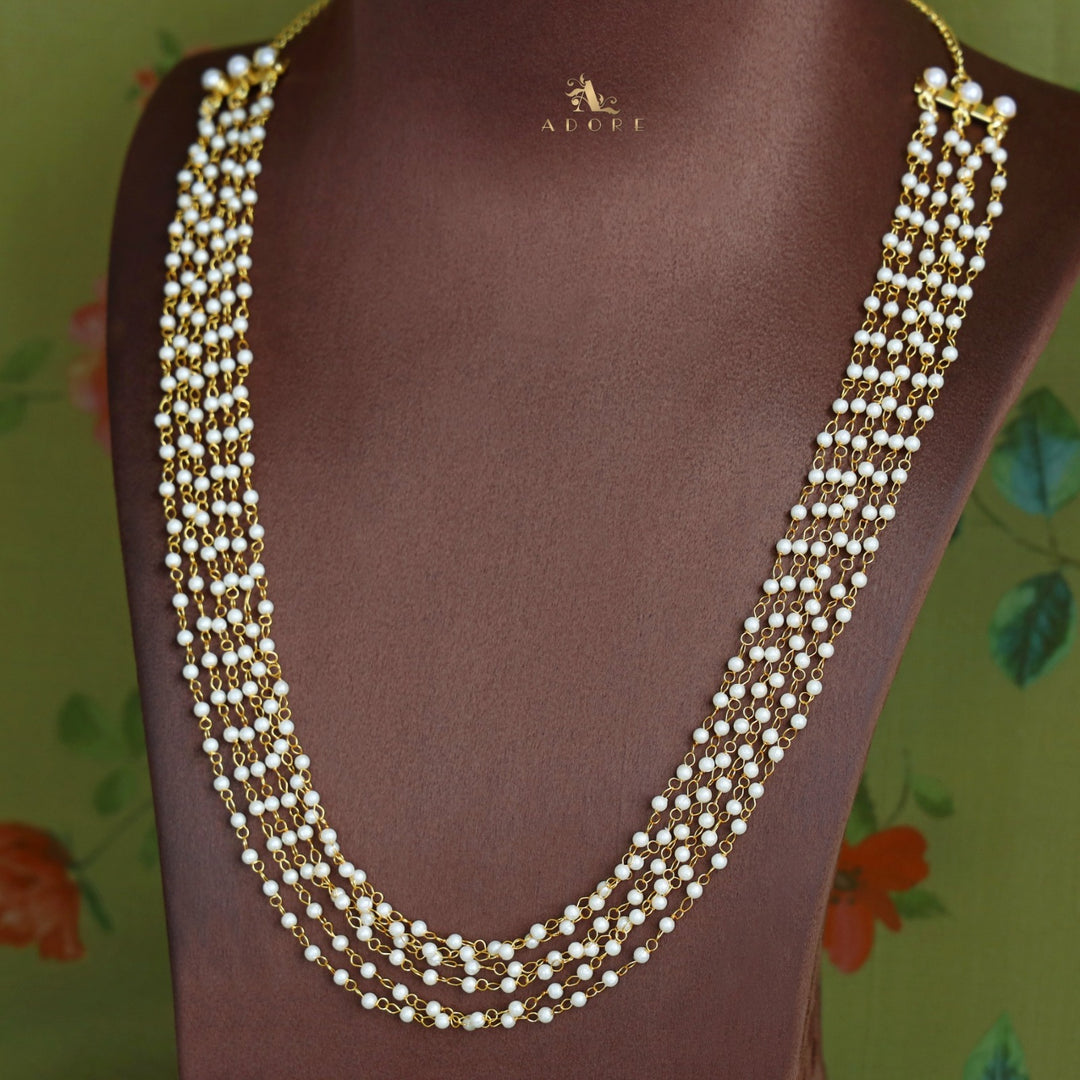 Carly Pearl 6 Layer Neckpiece