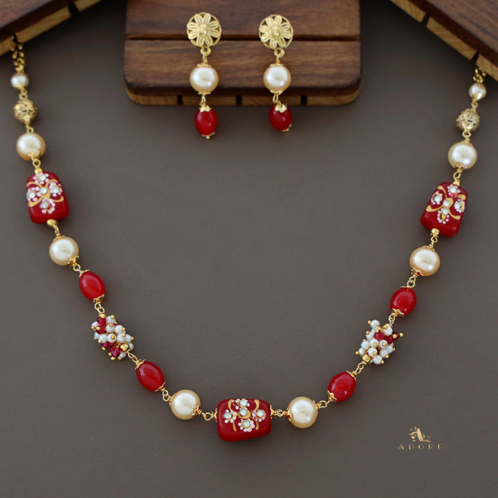 Jylan Pearl Neckpiece With Earring