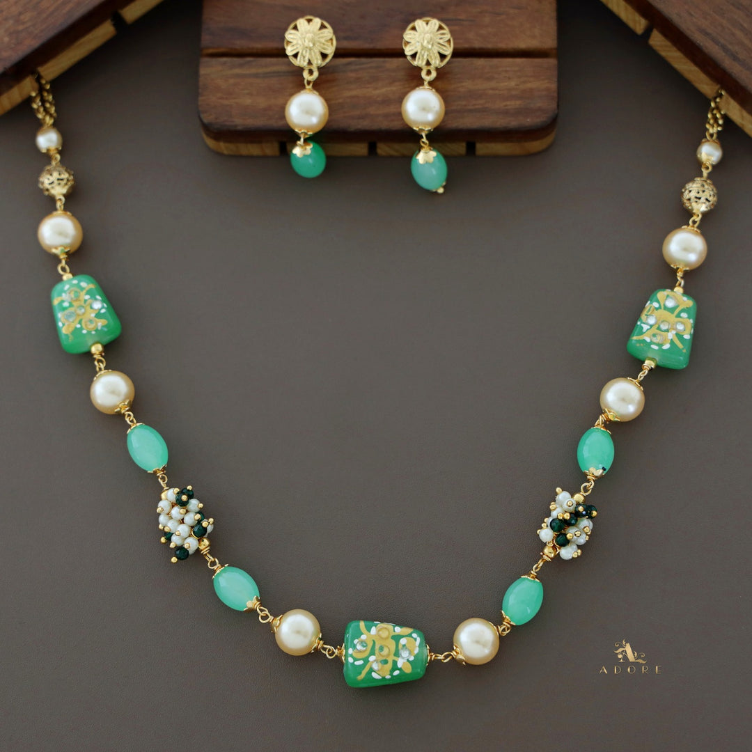 Jylan Pearl Neckpiece With Earring
