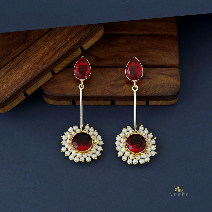 Aabheri Stem Glossy With Pearl Earring