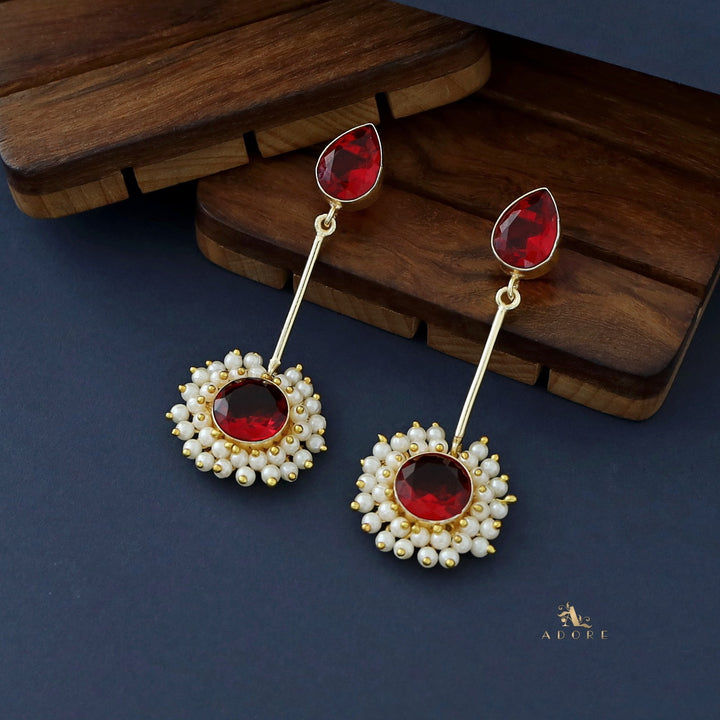 Aabheri Stem Glossy With Pearl Earring
