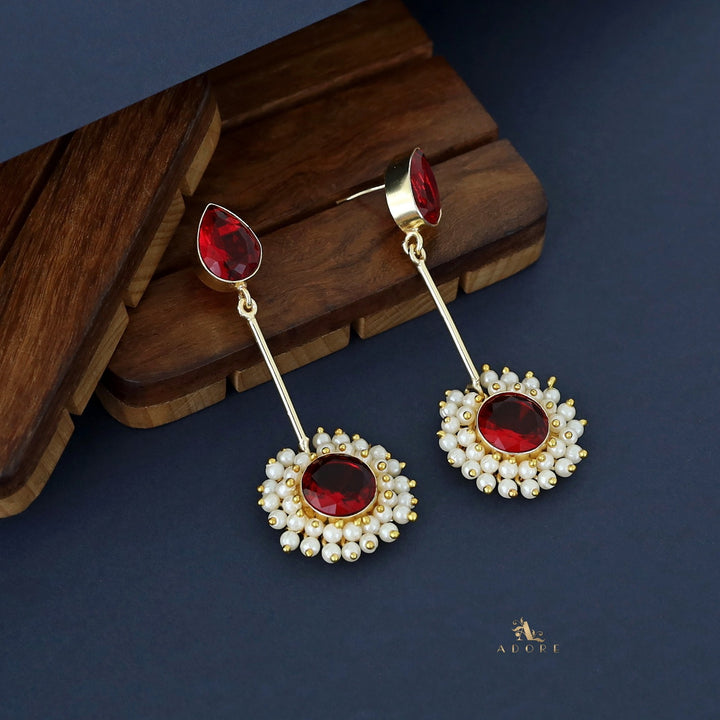 Aabheri Stem Glossy With Pearl Earring