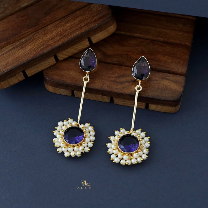 Aabheri Stem Glossy With Pearl Earring