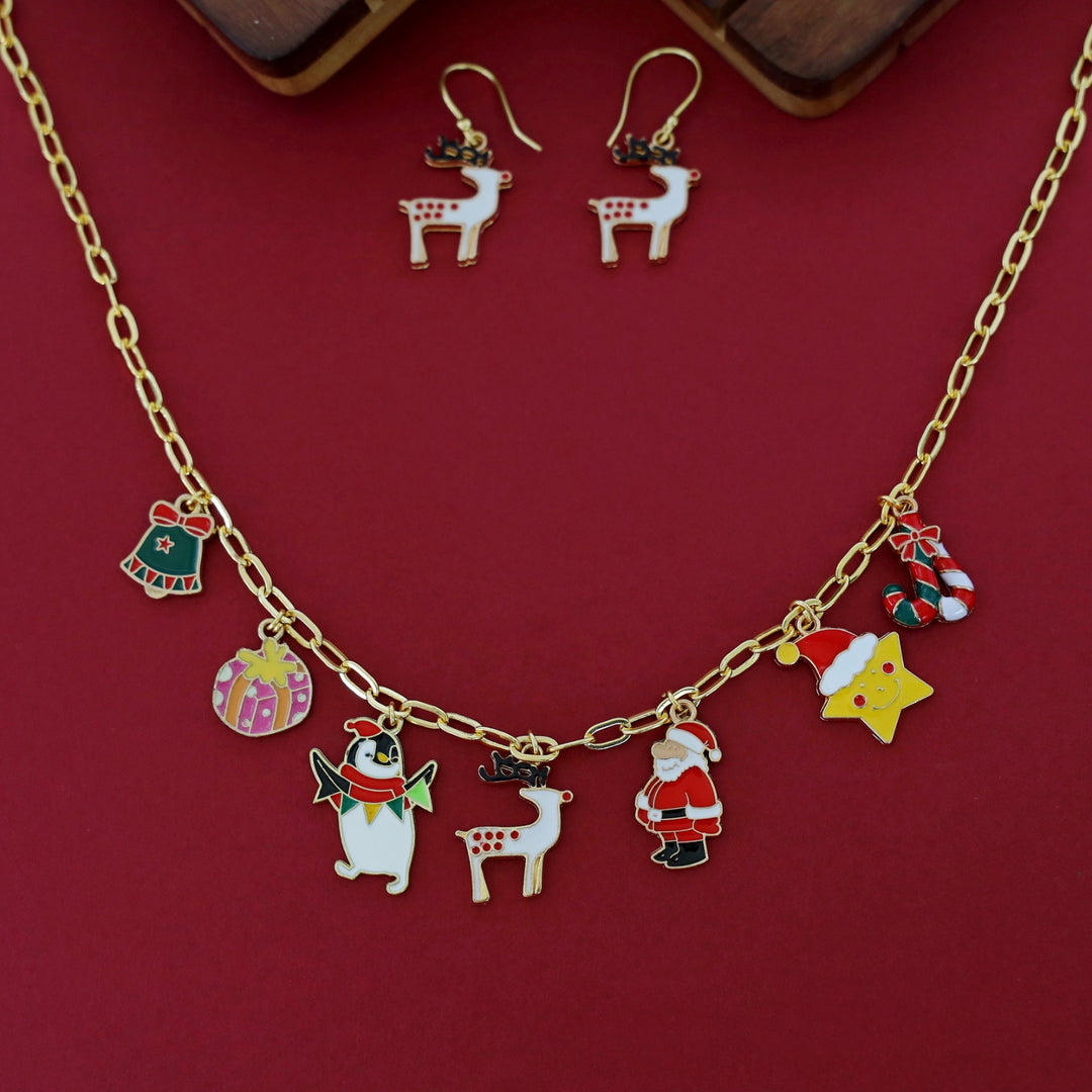 X'MAS Charm Neckpiece With Drop
