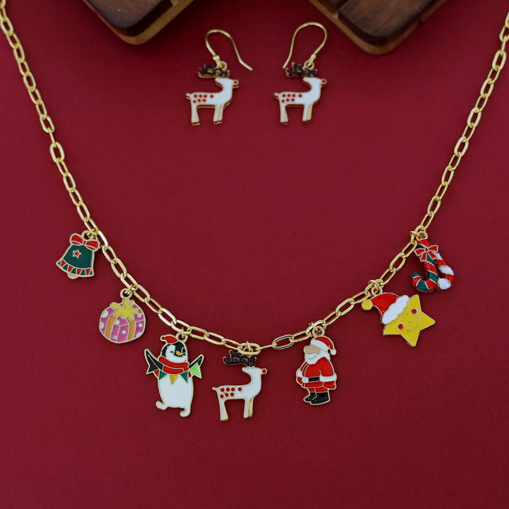 X'MAS Charm Neckpiece With Drop
