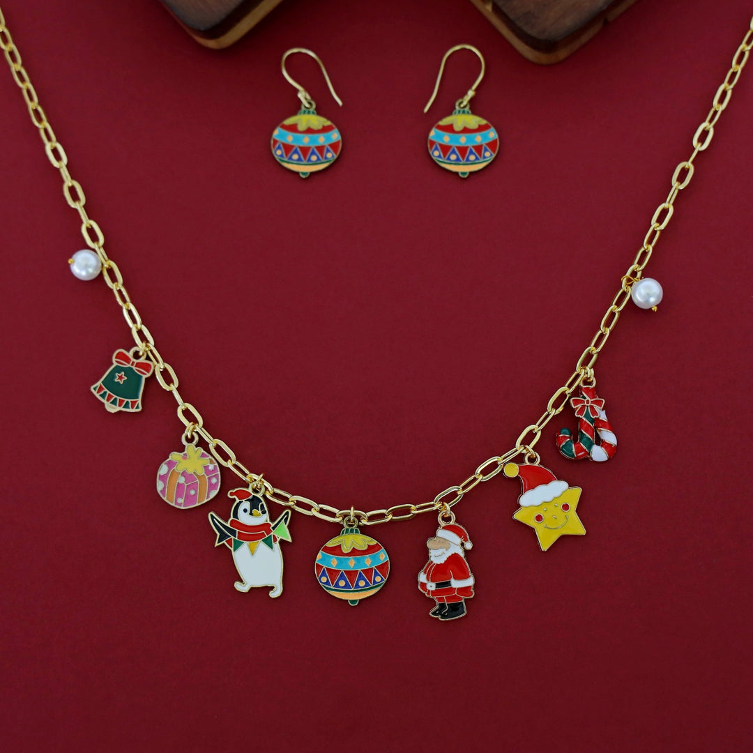 X'MAS Charm Neckpiece With Drop