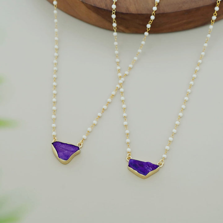 Nasmiya Dyed Stone Neckpiece