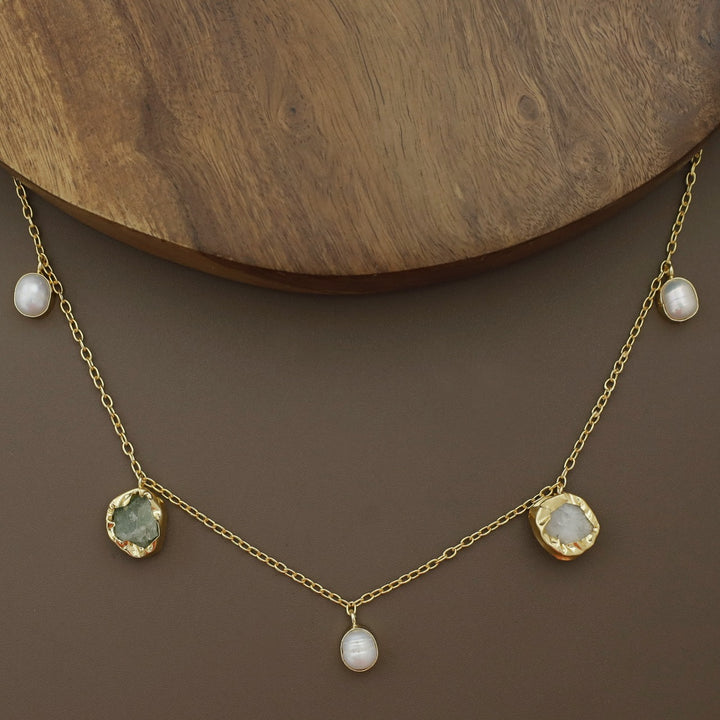Chethasi Raw Stone + Baroque Neckpiece
