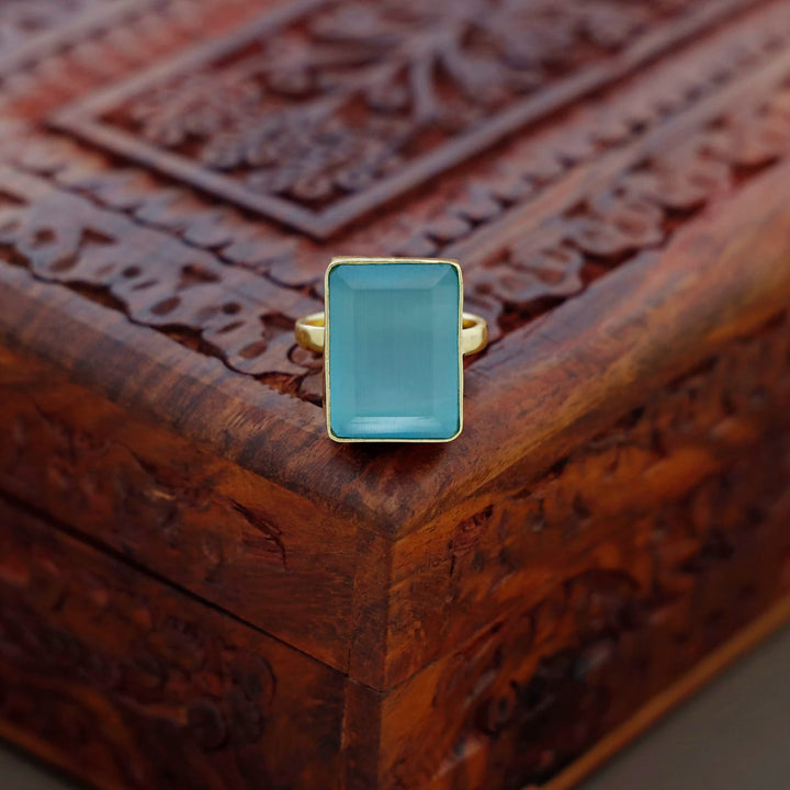 Single Stone Ring (Colour Options) Medium Size