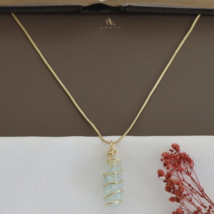 Zinnia Binded Dyed Stone Neckpiece