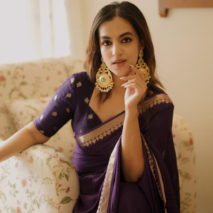 Samika Glossy Cluster Pearl Kashmiri Dual Bird Earring