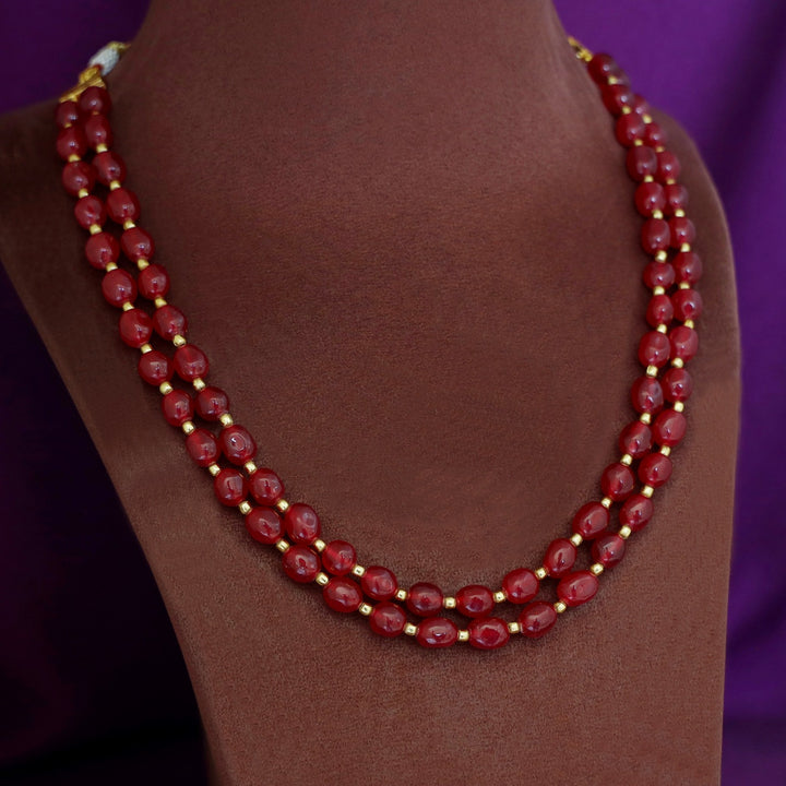 2 Layer Onyx Savakshi Neckpiece