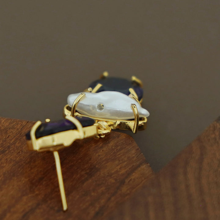 Hanita Baroque + Glossy Earring