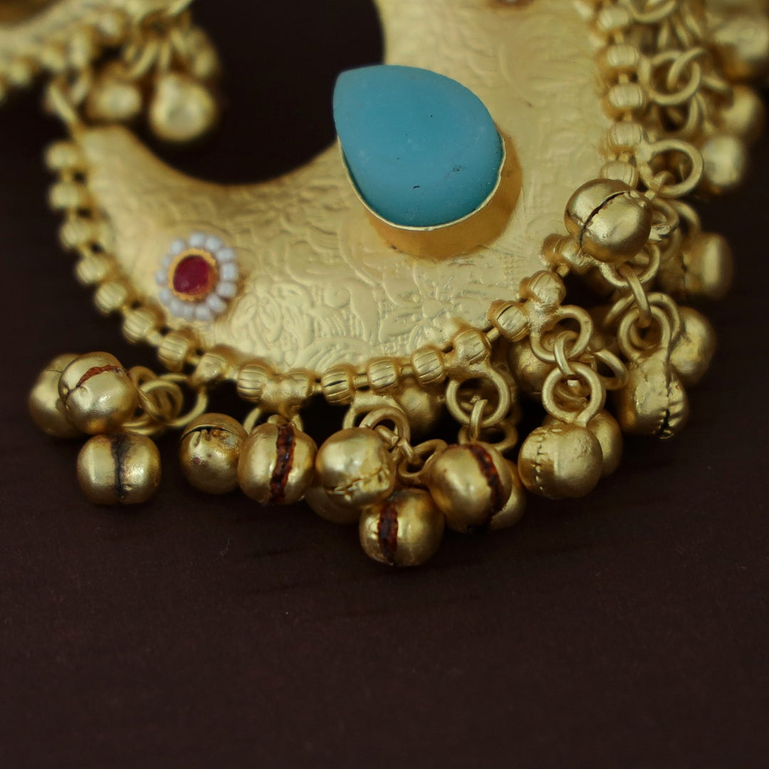 Raga Golden Ghungroo Kashmiri Earring