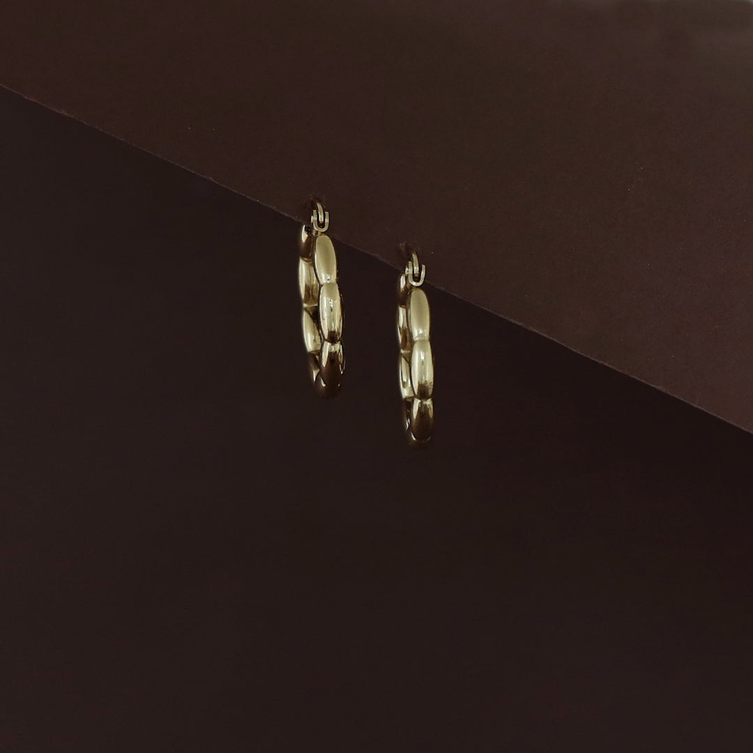 Rajvi Golden Hoop Earring