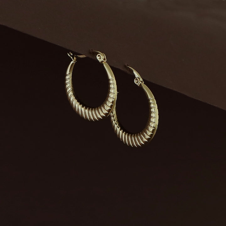 Rajvi Golden Hoop Earring