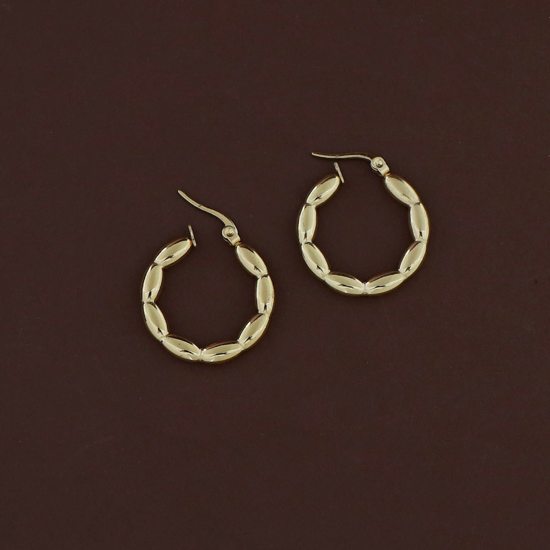 Rajvi Golden Hoop Earring
