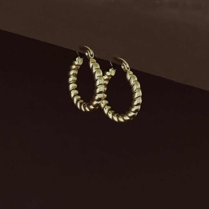 Rajvi Golden Hoop Earring
