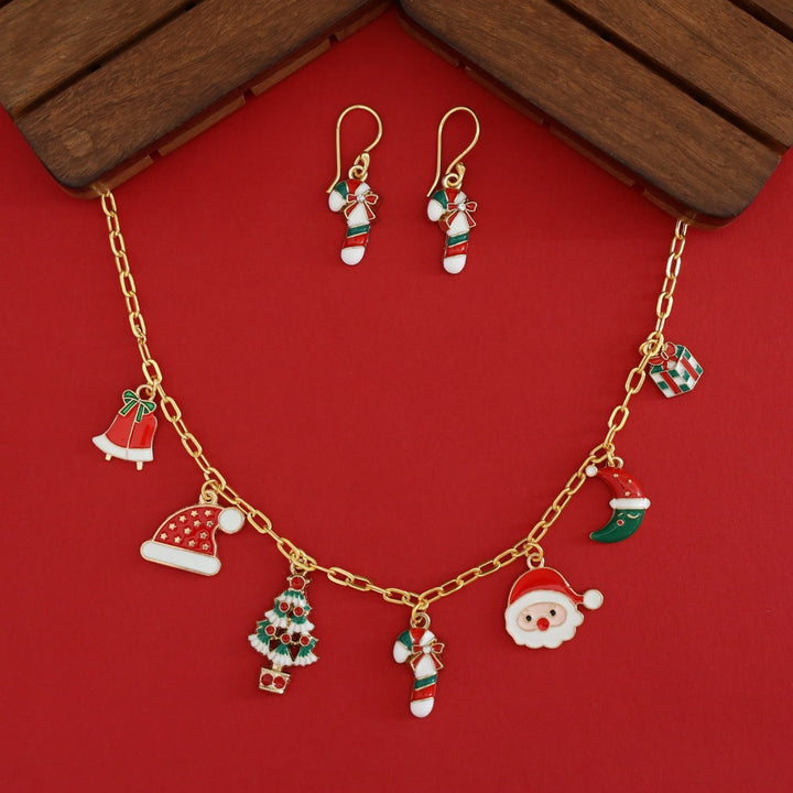 X'MAS Charm Neckpiece With Drop