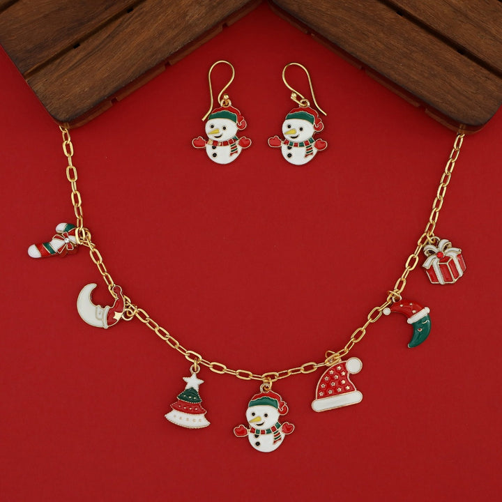 X'MAS Charm Neckpiece With Drop