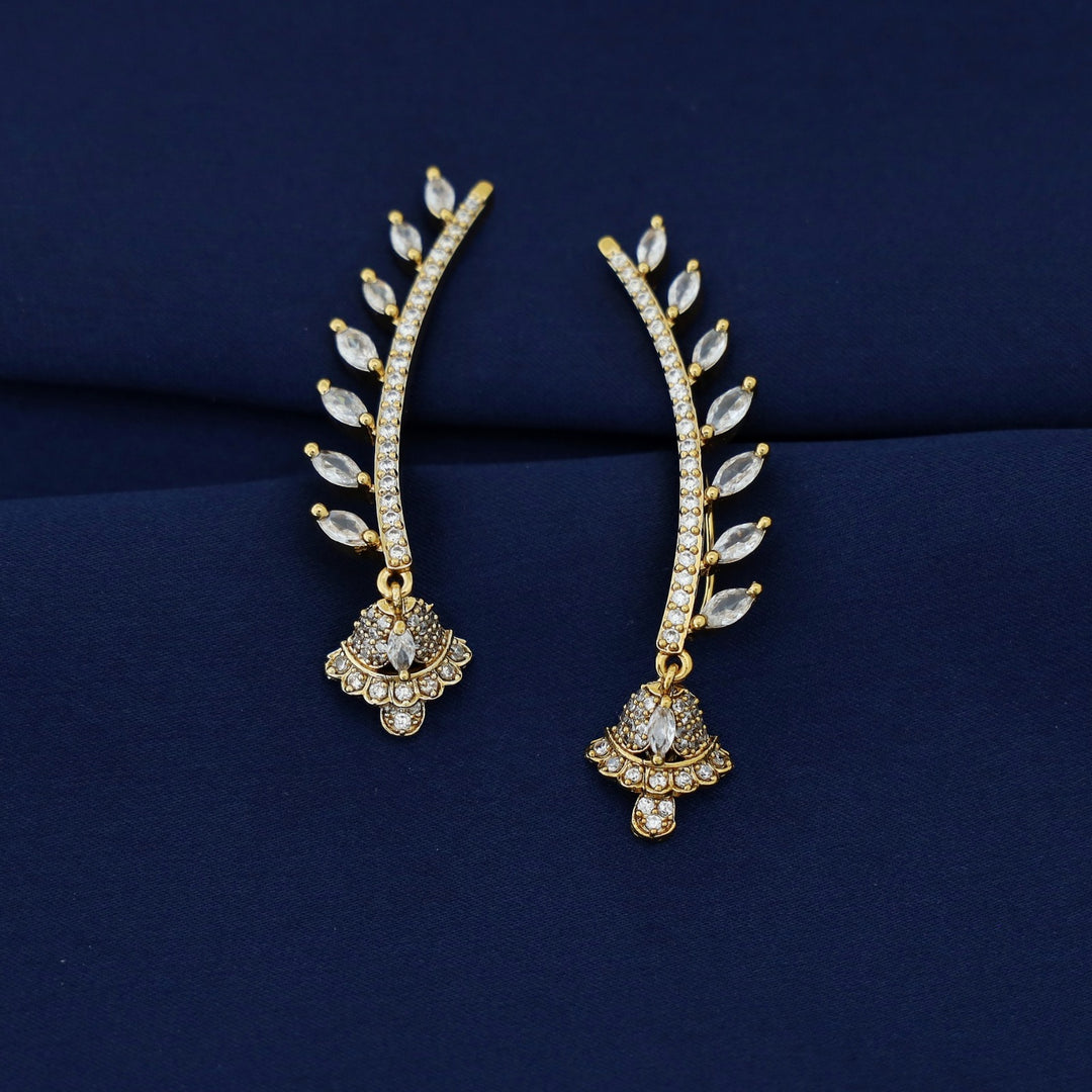 Himadri Golden Flower Ear-Cuff (Set of 2)