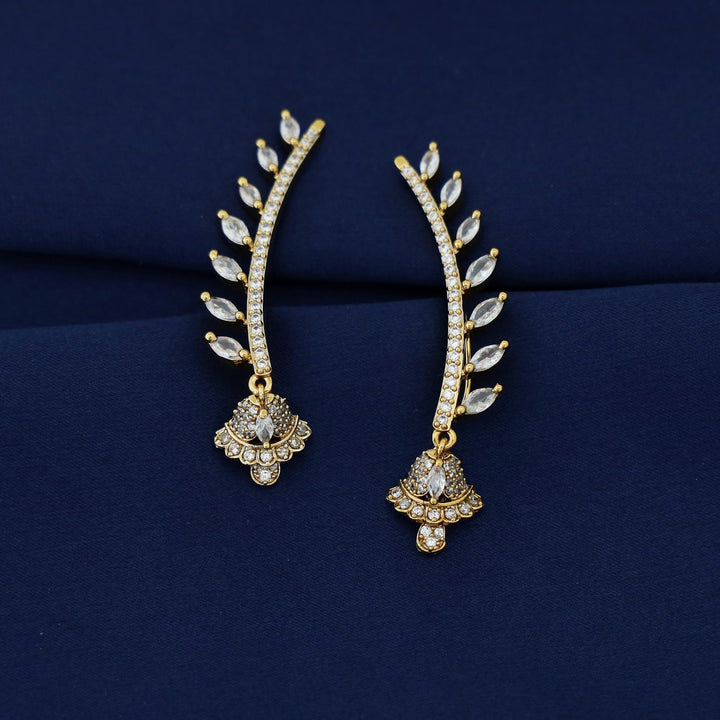 Himadri Golden Flower Ear-Cuff (Set of 2)